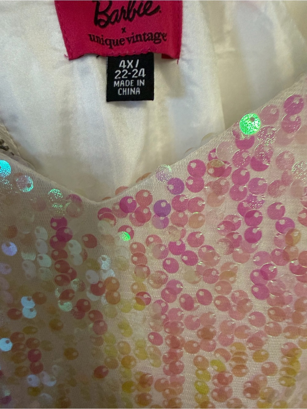 Unique Vintage Barbie “Peaches & Cream” Dress - Picture 3 of 6